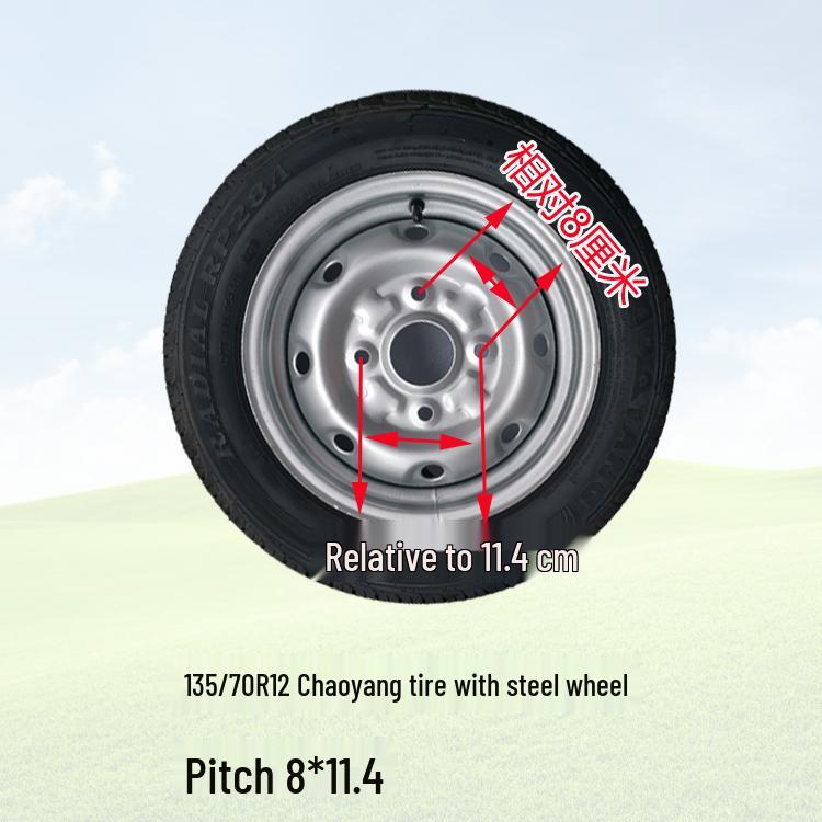 135/70R12 Chaoyang Nodilumizturīga bezkameru riepa mobilajam
