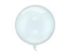 Round Crystal Bobo Balloon, Transparent Blue, 40Cm