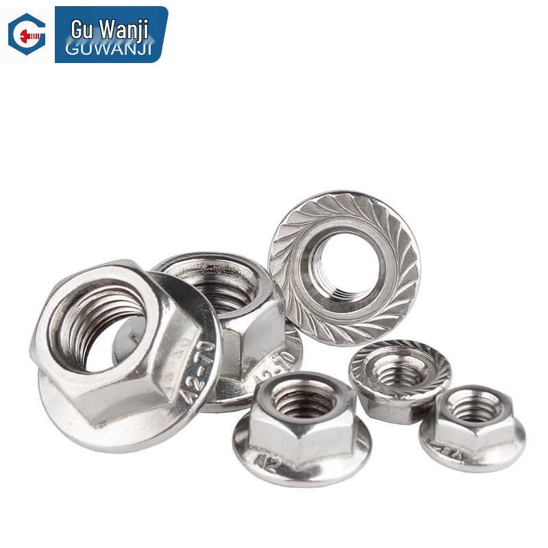 GUWANJI Stainless Steel Hex Flange Lock Nut