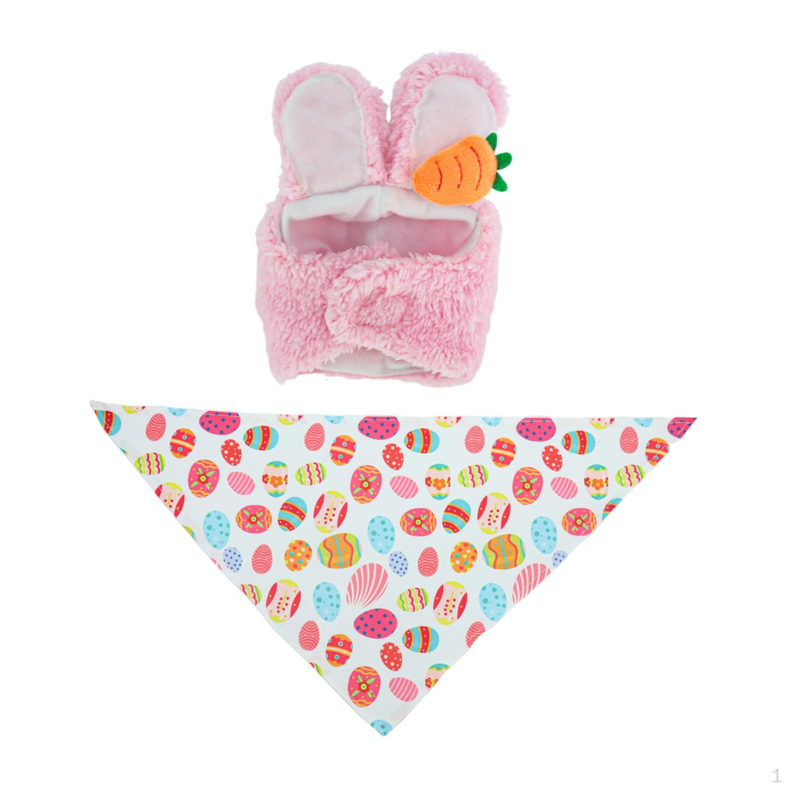 

Decorative Statue Costume with Bunny Hat, Scarf And Polyester Clothing, Suitable for Family розовый