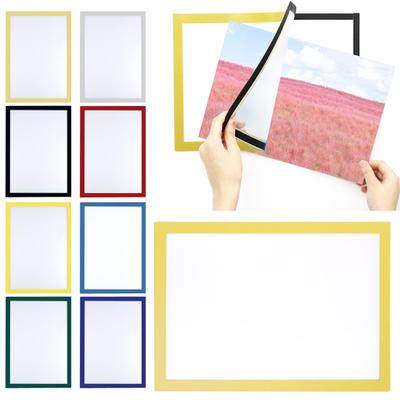 Magnetischer Schilderhalter Wandhalter Selbstklebend Display Bilderrahmen Wasserdicht Klares PVC Dokumentenhalter