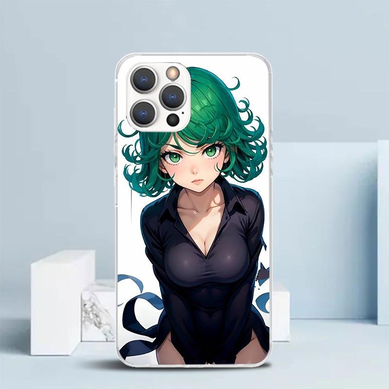 One P-Punch-Man Tatsumaki Phone Case For IPhone 16 17 Air 16E 15 14 Plus 13 Mini 12 11 Pro Max 7 8 + SE 2020 Soft TPU Back Cover