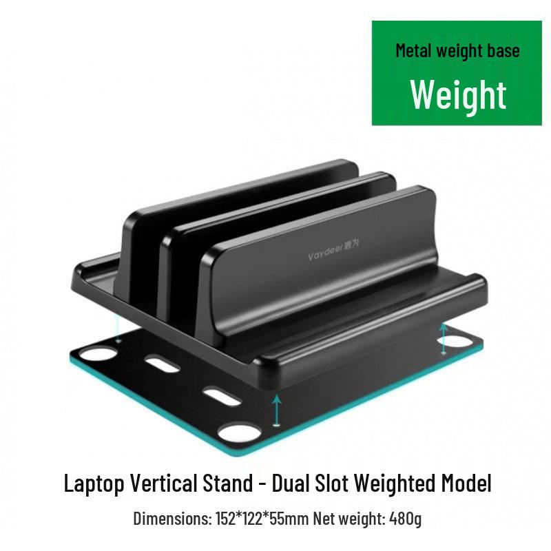 Laptop Vertical Stand and Desktop Storage Rack Bracket