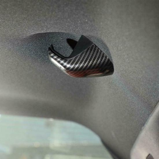 Kohlefaser Hintere Decke Dachhaken Abdeckung Zierleiste Für 2015+ Dodge Challenger Teile