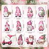 12 PCS Wooden Christmas Tree Ornaments Cartoon Gnome Party.Accessories New Snowman Ornament