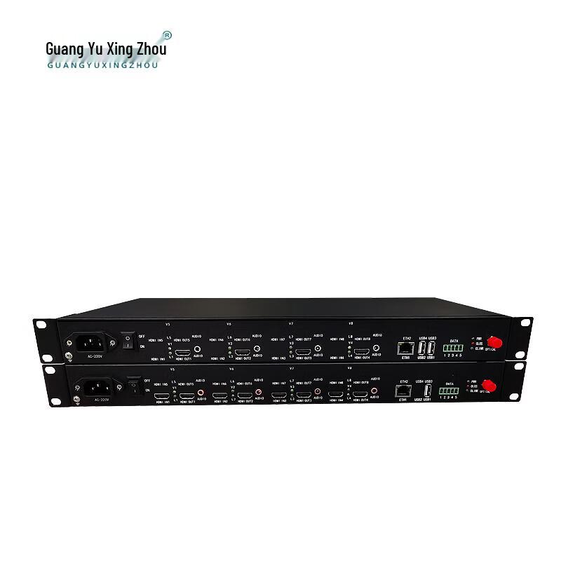 Guangyuxingzhou 4-Port HDMI KVM Optical Extender