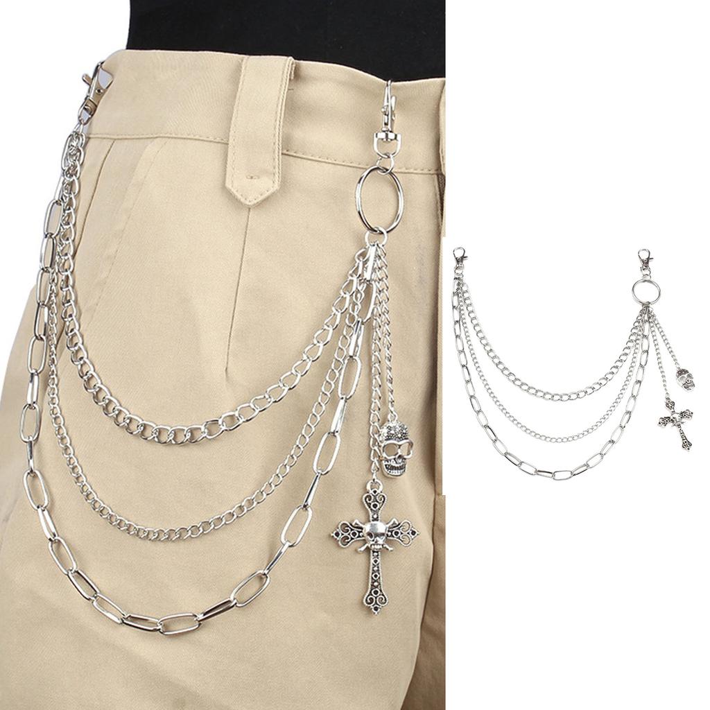 Sexy Pants Chain Punk Jeans Chain Wallet Chain Unisex Trousers Chain Cool Aesthetic Chain for Daily Wear and Parties