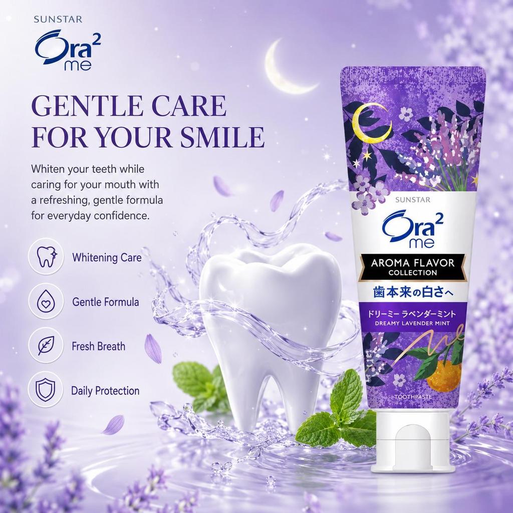 Dentifricio Sbiancante Ora2 (Lavanda) 130g