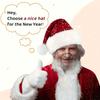Double Layer Festive Hat Sparkling Sequins Christmas Cap New Holiday Hat  Family Gatherings