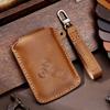 Leather Car Remote Key Fob Case Cover For Renault Captur Espace Clio Megane Koleos Kadjar Scenic 4