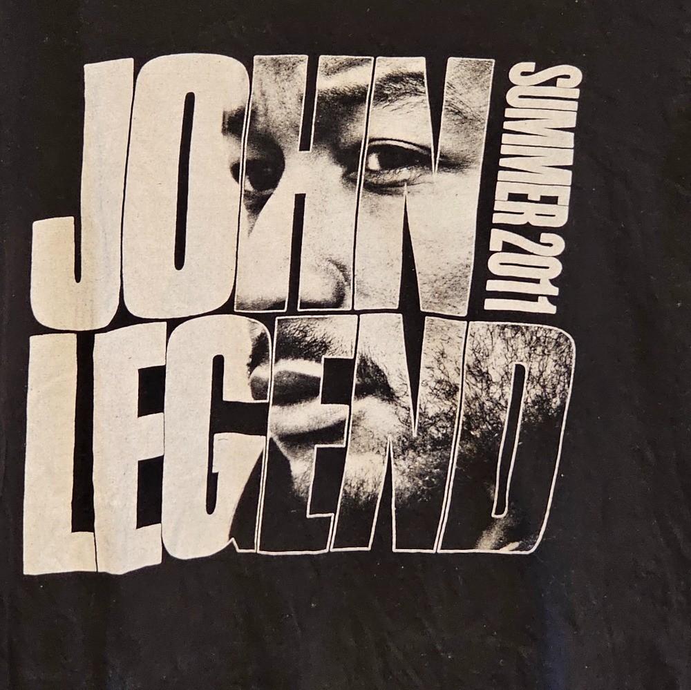 John Legend Tour T-Shirt Black 1side CS036 Unisex T-Shirt S