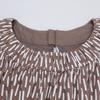 Mila Schoen Beige all-over print dress dress 44 BrownUsed