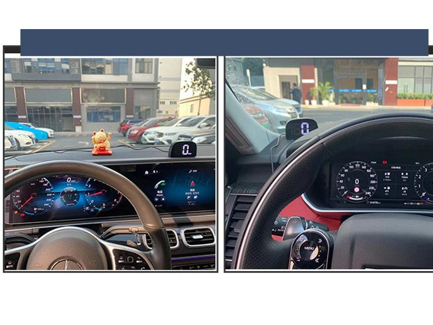 2023 Universelles Auto-HUD-Display: Echtzeit-GPS- & Beidou-Geschwindigkeit in KM/MPH