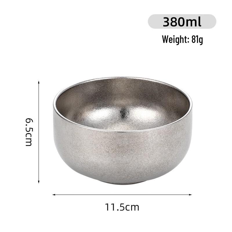 Ice Delight Pure Titanium Double-Layer Rice Bowl