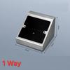 Rustproof Socket Bottom Box Stainless Steel 86 Type Laboratory Socket Box Waterproof Angle Triangle Design
