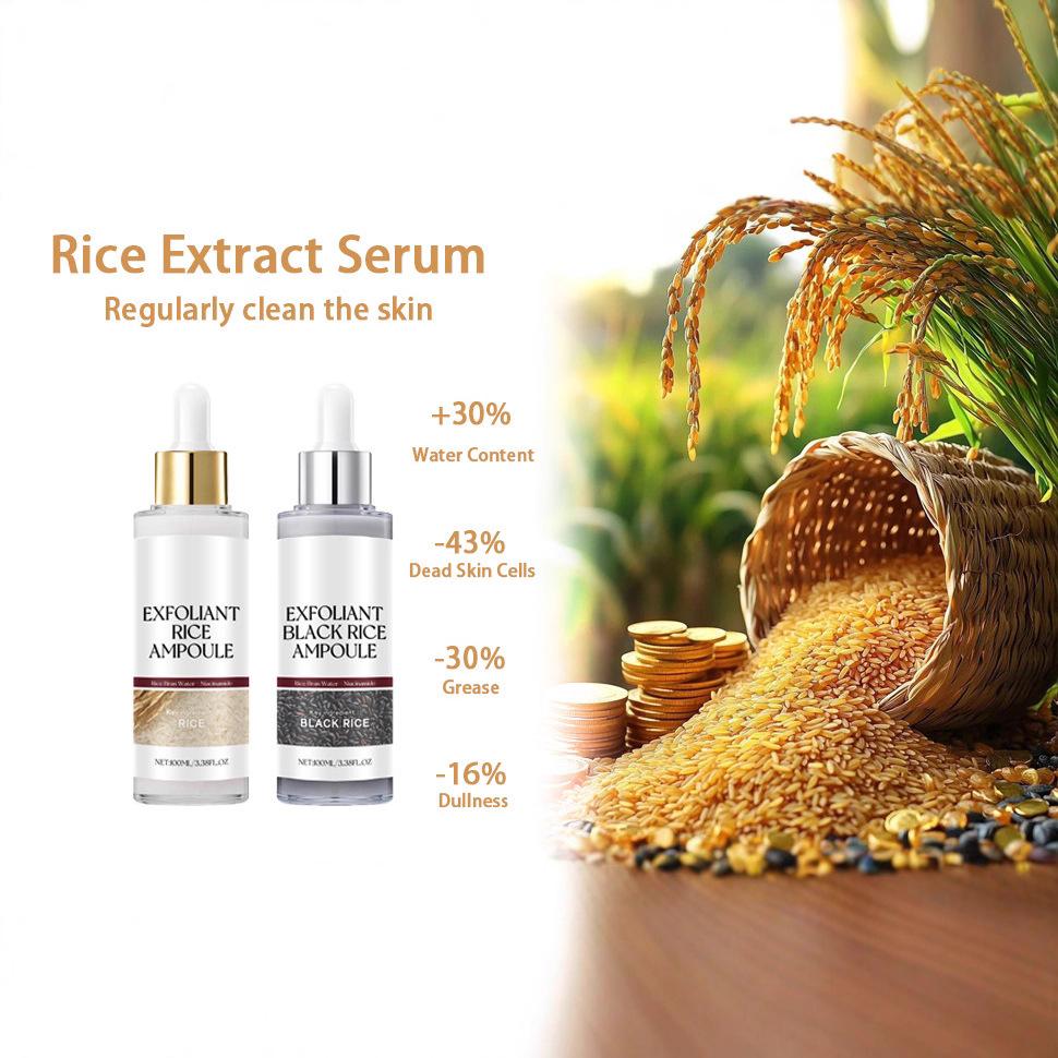Exfoliating Ampoule Essence Black Rice Cleansing Cleanses the Skin