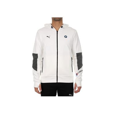 Puma X BMW Kolaboratívna športová mikina na zips Pánske bundy Biela 598001-02