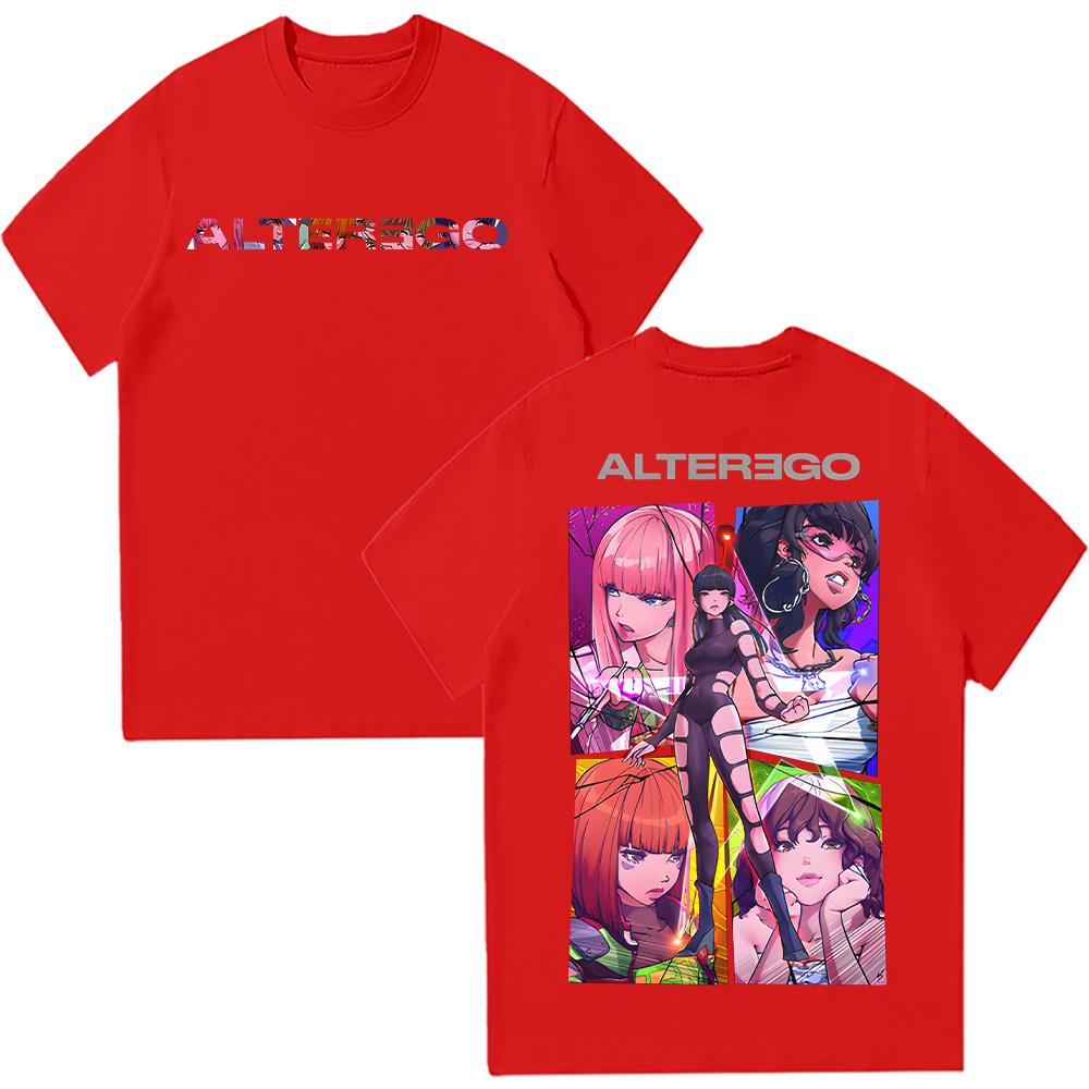 

Футболка-колаж Lisa Alter Ego Comic 2025 Альбом Мода Чоловічий Жіночий Одяг Хараджуку Унісекс Висока Якість Графічні Футболки Бавовняні Топи XXL червоний