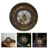 Elegant Resin Circular Picture Frame Antique Design Bronze Carving Photo Frame For Home Decoration And Tabletop Display
