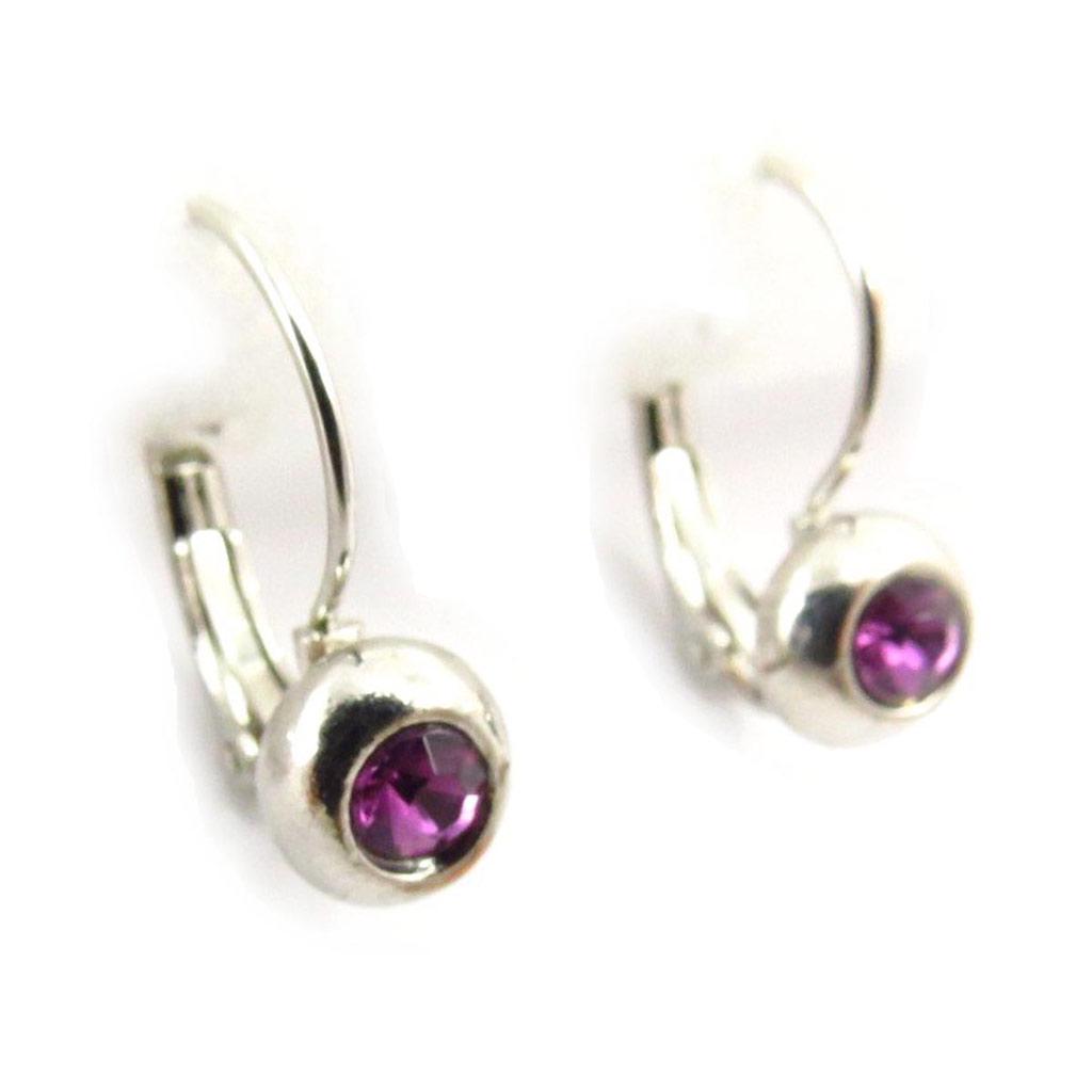 Les Trésors De Lily [J6231] - Boucles Créateur 'Sissi' violet