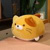 Cute Round Ball Shape Fat Lazy Cat Plush Toy Stuffed Cartoon Aniamls Likelike Bread Toast Cat Husky Shiba Inu Dog Throw Pillow