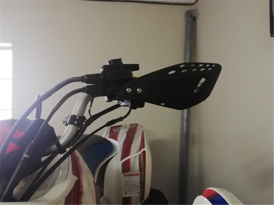 2pcs ABS Motorcycle Hand Guards Protector Shield Windproof For 7/8" Handlebar
