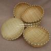 Bamboo Woven Fruit Basket with Rustic Sorghum Finish