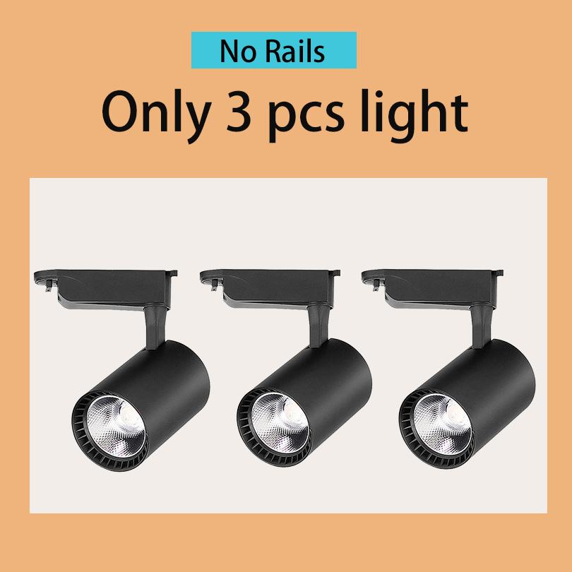 Set Led Track Light Fixture COB Track Lighting Wall Lamp Rail 220V Spot Lights Led track rail Spotlight Clothing Store Shop Home