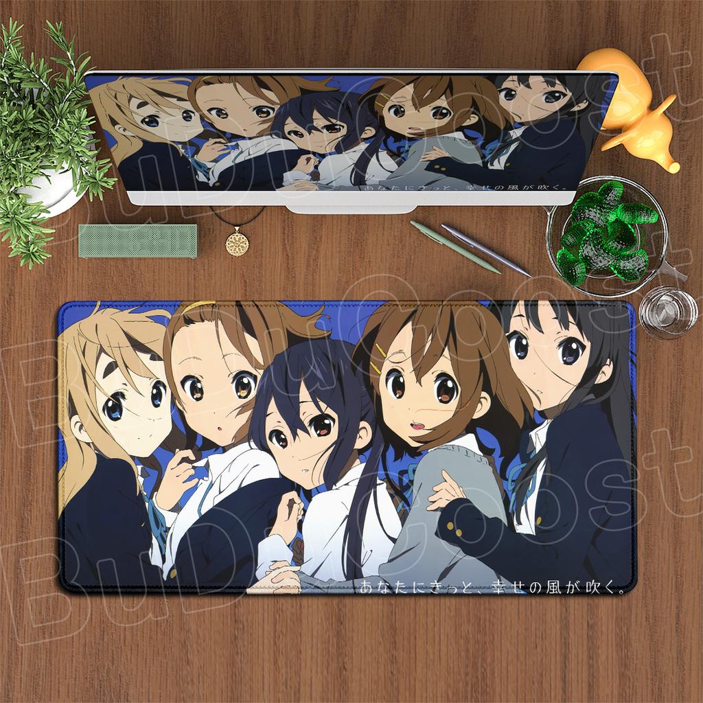 Game Cabinet Extended Desktop Mat Pc Accessories Kawaii Anime Girls Yui Hirasawa Mouse Pad Large KOn Office Laptop Keyboard Rug