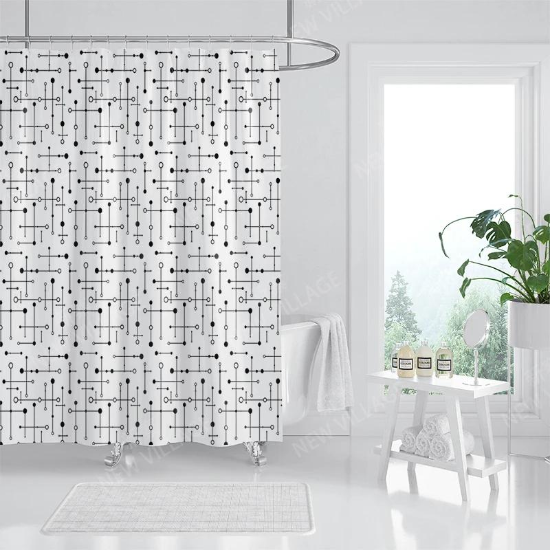 Waterproof Fabric Shower Curtains Bathroom Curtain Accessories Bath Curtain for Shower 180x200 240*200 Boho Decoration Abstract