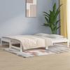 Vidaxl Extendable Bed, White, 2X(80X200) Cm, Light Pine Wood