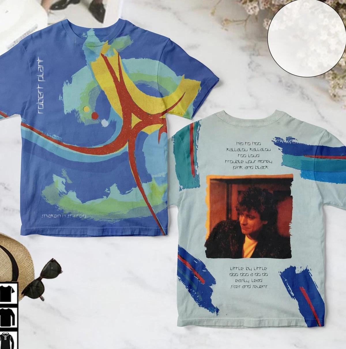 Robert Plant Shaken N Stirred Remastered Album 3D SHIRT S to 5Xl S