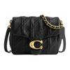 Tabby 20 Metallic Logo Leather Crossbody Bag Small Women Bags Black CW629-B4BK