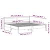 VidaXL Bed Frame with Headboard 200x200 Cm Solid Pine Wood 3216209