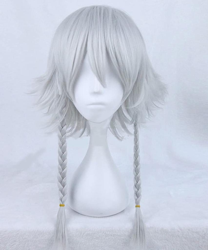 [Milky Time] Sakuya Izayoi Cosplay Wig (Large) from Touhou Koumakyou (Touhou Sakumakyo) - Anime Costume with Watch, Halloween Item