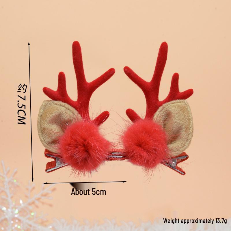 Weihnachts Rentier Geweih Haarspange - Feenwald Stil Stirnband für Mädchen