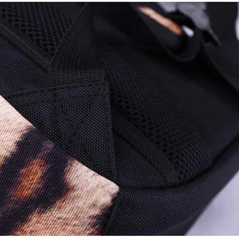 Studentský školní batoh pro vysokoškoláky Vivid Funny 3D Tiger Printing Velký batoh na rameno Studentský Men Cool Bookbag