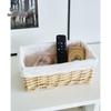 Woven Bamboo Fabric Storage Basket for Snacks and Sundries