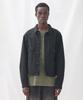 Eastserviceshop One-Wash Twill Lining Trucker Jacket - Black