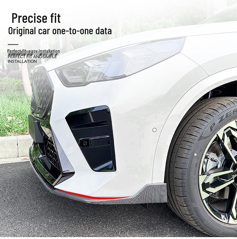Compatible with 2023+ BMW X2 U10 M Sport MP Front Bumper Lip Splitter Trim Modification.