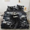 Black Skull Bedding Set Cartoon Comforter Sets Double Queen King Twin Full Size Duvet Cover Set Kids Girls White Bed Linen