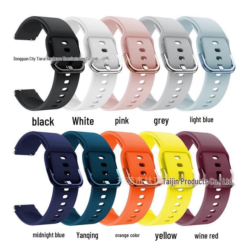 18mm Printed Silicone Strap for Xiaomi Watch & Garmin Vivo Move 3S/4S