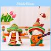 Colorful Gnome Decor Playful Music Gnome Figurine For Vibrant Carnival Celebrations