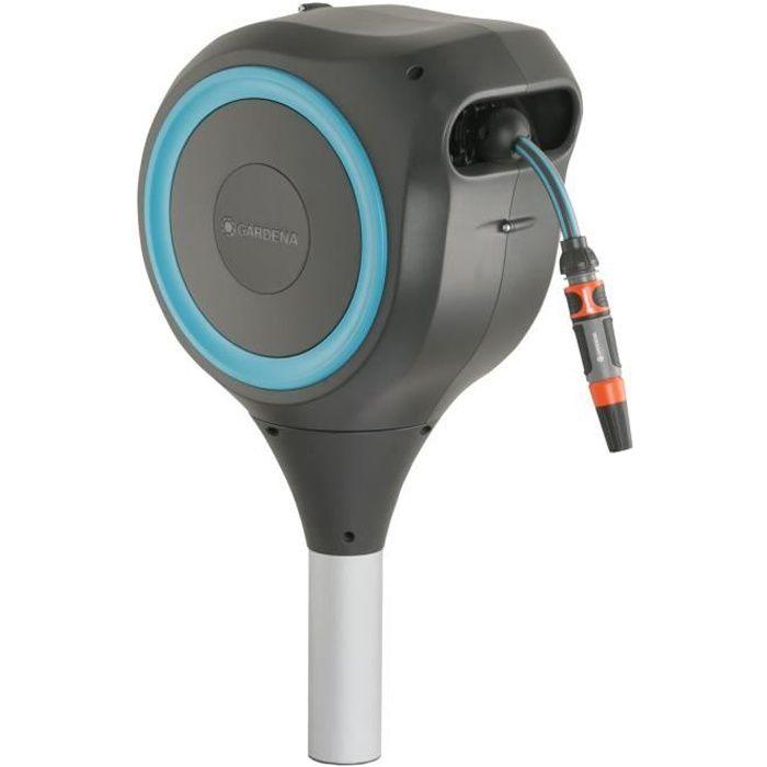 Automatic Hose Reel On Spike RollUp S 15 M - GARDENA - Blue Border - Automatic Hose Winding
