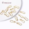 Earring Hooks Jewelry Earrings Making Supplies DIY Findings Accessories,18K Gold Plated Cubic Zircon Ear Wire with Open Loop