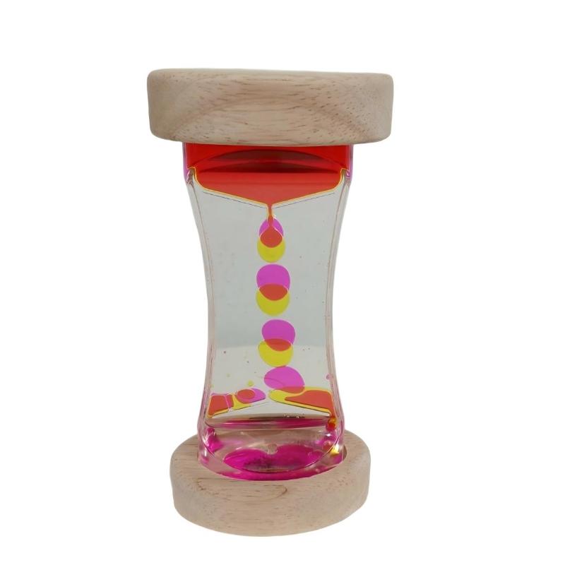 Home Mixed Color Desktop Hourglasses Timer Movement Sensory Toy For Kids Adults Stress Relief Office Decor Liquid Motion Bubbler