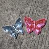 Reflective Surface Disco Mirror Ball 3D Butterfly Hemispherical Wall Decoration  Party Supplies