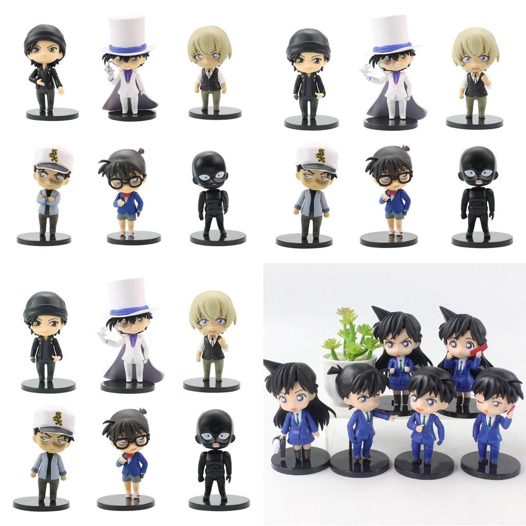Detective Conan Figures Set Of 6 Pvc Material About 9-12cm Height Perfect For Home Ornaments