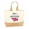 Thank You Amazing Teacher Bag | Cotton and Jute Tote Bag for Beach Shopping Gift Idea for Women