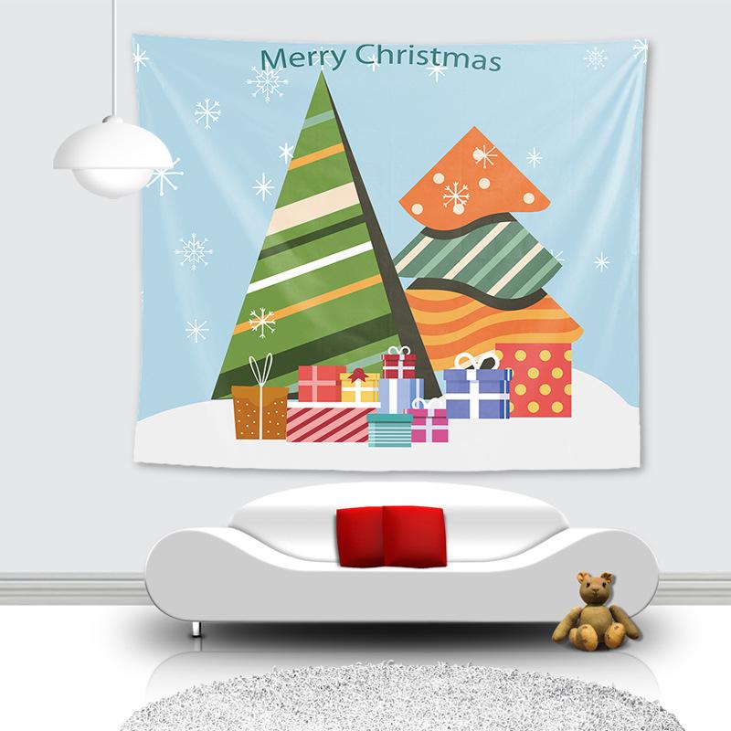 Strength Factory Foreign Trade European and American Christmas New Year Tapestry Beach Towel Rug